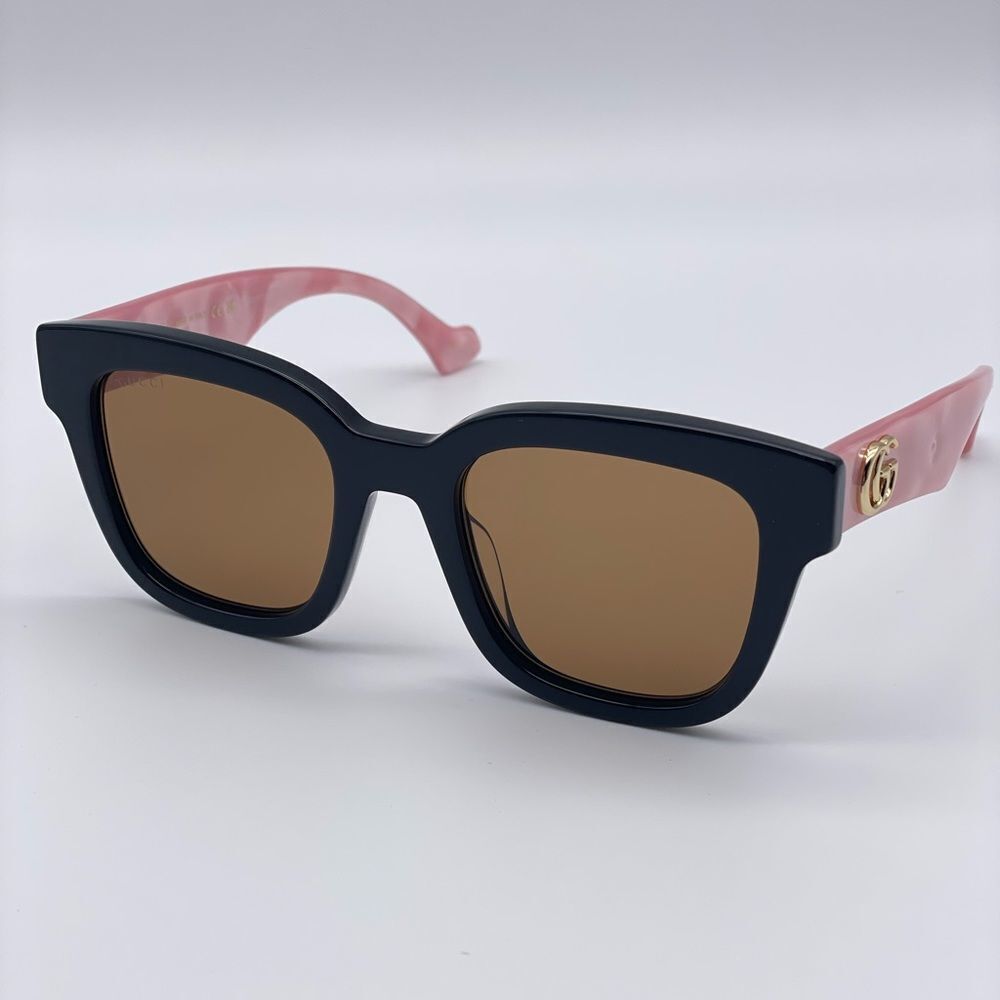BRAND NEW GUCCI GG0998S 005 Black/Pink/Brown Women Sunglasses - Picture 6 of 11